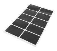 Étiquettes Ardoise Réutilisables Noires en Pvc | Adhésif Amovible sans Résidu, Effaçables, pour Surface Lisse et Verre, Magasin et Décoration