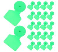 Étiquettes Auriculaires en Plastique Tpu 100 Pièces Vert Vierges | Identification Pratique du Cheptel, Gestion des Informations D’élevage, Suivi Sanitaire et Prévention du Vol