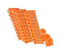 Étiquettes Auriculaires Pour Bovins - Paquet De 100 Étiquettes Auriculaires Numérotées Pour Bovins, Moutons Et Chèvres | Étiquettess D'identification De Ferme Pour Bovinss, Moutons, Chèvres