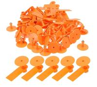 Étiquettes Auriculaires pour Moutons 100 Ensembles Orange Tpu Cuivre