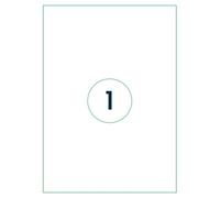 Étiquettes Autocollantes 210x297 Mm 1000 Feuilles Blanc Rillprint