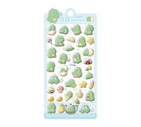 Étiquettes autocollantes 3D mignonnes pour scrapbooking, journal, décoration amusante, avec design vif, pour smartphone, anniversaire, salle de classe, enseignant d'affaires, école, Rewa