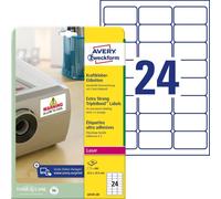 Étiquettes autocollantes AVERY Zweckform, 63,5 x 33,9 mm, blanches