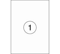 Étiquettes autocollantes Benza sur feuille A4 - 210 x 297 mm - 1 étiquette par feuille - 1000 feuilles
