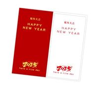 Étiquettes Autocollantes Bonne Année 2x4 Pouces Étiquettes D'emballage Auto-adhésives Rectangulaires Pour Emballage D'enveloppes 50 Pièces