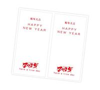 Étiquettes Autocollantes Bonne Année 2x4 Pouces Étiquettes D'emballage Auto-adhésives Rectangulaires Pour Emballage D'enveloppes 50 Pièces