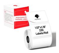 Étiquettes autocollantes carrées polyvalentes pour phomemo M110 / m221 / m220 / m120 / M200 / m110s, 1,57 "x 1,18" (40x30mm), 230 étiquettes/rouleau, Noir et blanc