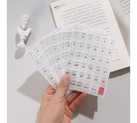 Étiquettes Autocollantes Colorées Avec Numéro,Date,Licence De L'année 2024 Et 365 Jours,12 Feuilles - Type 365bs