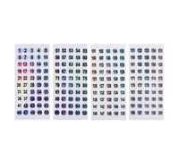 Étiquettes autocollantes de 8 mm - Chiffres de 1 à 200 - Pour travaux manuels, décoration de maison, école, bureau