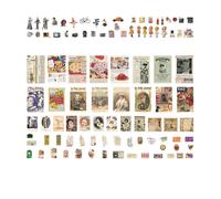 Étiquettes Autocollantes De Collection Rétro, 200 Pièces, Papeterie De Journal Poubelle, Matériel De Bricolage, Scrapbooking