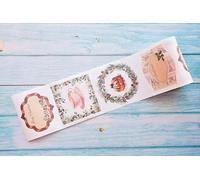 Étiquettes autocollantes de Noël vintage - Grande taille - Découpées - Inscriptibles et réutilisables - Ne laissent pas de résidus collants (Jane Austen)