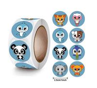 Étiquettes Autocollantes De Scellage, 500 Pièces, Mignon, Grands Yeux, Animaux, Éloge, Merci, Fournitures De Papeterie, Décoration Pour Enfant, Scrapbooking