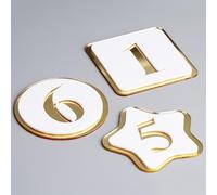 Étiquettes autocollantes en acrylique numérotées de 1 à 100 - Autocollants ronds gravés pour cartes de casier d'inventaire - Idéal pour la maison et le bureau