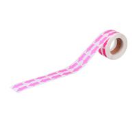 Étiquettes Autocollantes en Papier Fléchées Rose Fluorescentes 3cm | 1 Rouleau Décoratif, Finition Soignée, Ne Blesse Pas les Mains, Usage Maison et École