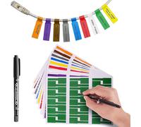 Étiquettes autocollantes en PVC pour cordons - Imperméables, indéchirables, format A4, 7 étiquettes par lot, compatibles avec les imprimantes