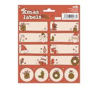 Étiquettes autocollantes Grupo Erik - Étiquettes cadeaux de Noël pour présents, autocollants de nom d'école pour enfants, étiquettes alimentaires | Étiquettes adhésives colorées