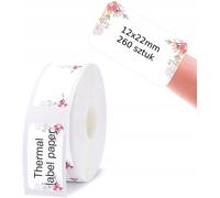 Étiquettes autocollantes NIIMBOT 12 x 22 mm, 260 pièces, motif fleurs