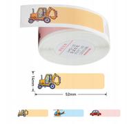 Étiquettes autocollantes NIIMBOT 14 x 52 mm, 125 pièces, véhicules