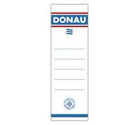 Étiquettes autocollantes pour classeur Donau 54 x 153 mm - 20 pièces - Format rectangulaire - Papier de matériau - Couleur : blanc - Poids de surface (g/m²) - Dimensions (mm) : 54 x 153 mm