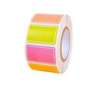 Étiquettes Autocollantes Rectangulaires Colorées - 500 Étiquettes Autocollantes De Codage Couleur | Rectangle Amovible Pour Les Boîtes De Déménagement, Les Dossiers, L'organisation Des Stocks, Fou