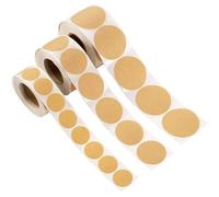 Étiquettes Autocollantes Rondes Vierges En Papier Kraft, For Étiquette Cadeau Faite À La Main, Papeterie Autocollante, 100/500 Pièces pour étiquettes de prix(25mm 100pcs 1pack)
