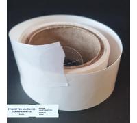 Étiquettes Autocollantes Transparentes 22mm - Colle Forte - 150 Étiquettes par Bobine - Pastilles Rondes PP Transparent - Fermeture, Emballage, Bureau et Maison