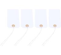 Etiquettes blanches avec ficelle élastique,Etiquettes blanches avec ficelle attachée,Etiquettes suspendues avec corde élastique attachée,Etiquettes de prix blanches inscriptibles,Etiquettes de prix in