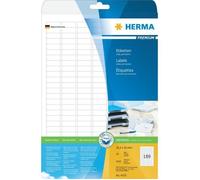 Etiquette universelles Herma 4333 25.4 x 10 mm papier blanc 4725 pc(s) fixation permanente