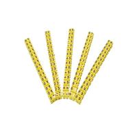 éTiquettes Cable Marqueurs de câbles pratiques, étiquette numérotée jaune de type C for fils de 0,3/1,5/2,5/4/6/8/16 mm², 0-9(M0S 0.3mm2 150pcs)