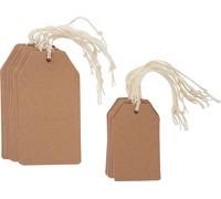 Étiquettes cadeaux, 20 pièces papier kraft