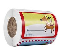 Étiquettes-cadeaux autocollants, 250 pièces Noël autocollants Étiquettes-cadeaux Décorations pour sacs-cadeaux, cartes, enveloppes, Anniversaire Mariage Décoration de vacances