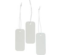 Étiquettes cadeaux blanches papier 100 pièces 8x3,5cm Étiquettes nom
