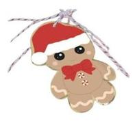 Etiquettes cadeaux sweety Xmas x10 Rouge G