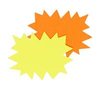 Etiquettes carton forme éclatée jaune/orange 160 x 120 mm Apli - Boîte de 50