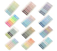 Étiquettes Colorées 1200 / 2400pcs Étiquette Écrite Marqueur Marqueur Bookmarks Text Striangs Surligneurs Clairs