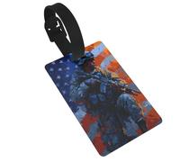 Étiquettes colorées pour bagages avec drapeau américain pour la fête des anciens combattants, idéales pour les sacs à dos de voyage, croisière, sac à dos