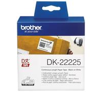 Brother DK-22225 ruban d'étiquette Noir sur blanc