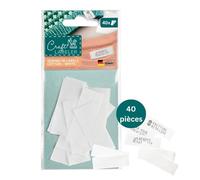 Étiquettes coton COLOP Craft Labeler | 40 pcs | Blanc | Marquage vêtements