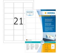 Étiquettes d'adresse A4 blanches 63,5x38,1 mm repositionnables papier mat 2100 pcs.