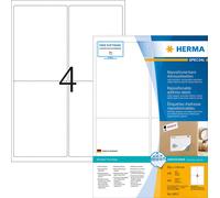 Étiquettes d'adresse A4 blanches 99,1x139 mm repositionnables papier mat opaque 400 pcs.