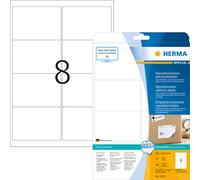 Étiquettes d'adresse A4 blanches 99,1x67,7 mm repositionnables papier mat opaque 200 pcs.