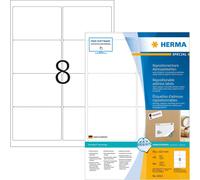 Étiquettes d'adresse A4 blanches 99,1x67,7 mm repositionnables papier mat opaque 800 pcs.