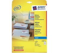 Avery – Étiquettes d'adresse J4792-25 – 63,5 x 29,6 mm – blanc – 675 pièces (25 feuilles)