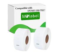 Étiquettes d'adresse de retour Molabel 2 Rouleaux pour Dymo S0722520 11352 25 x 54mm - Compatible avec les Imprimantes Dymo LabelWriter 550-500 Étiquettes par Rouleau