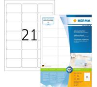 Étiquettes d'adresse Premium A4, blanches 63,5x38,1 mm papier mat 2100 pcs.