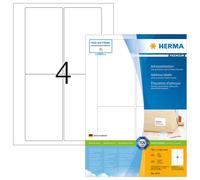 Étiquettes d'adresse Premium A4, blanches 78,7x139,7 mm papier mat 400 pcs.