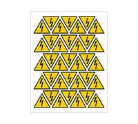 Etiquettes Danger Electrique planches autocollants différents formats NF ISO 7010 (C1544). Panneau danger électricité -