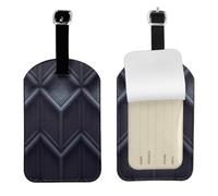 Étiquettes de bagage à grille foncée, identificateur d'identification de valise de voyage, cuir synthétique souple, essentiels de voyage en avion