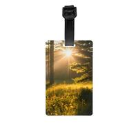 Étiquettes de bagage à lumière du soleil du matin dans le désert pour valises Étiquettes durables pour les sacs pour la reconnaissance facile des sacs essentiels de voyage