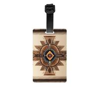 Étiquettes de bagage à peinture amérindienne, élégantes, imperméables et durables, assurez-vous que votre voyage est sûr et ordonné.